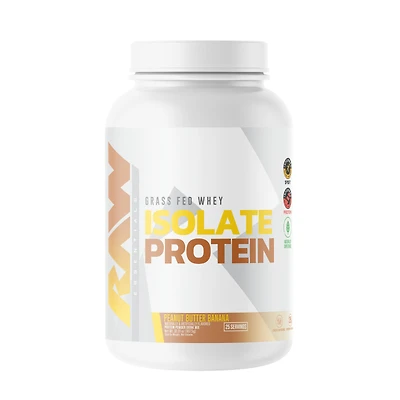 Raw Nutrition Isolate Protein - Peanut Butter Banana (25 Servings)