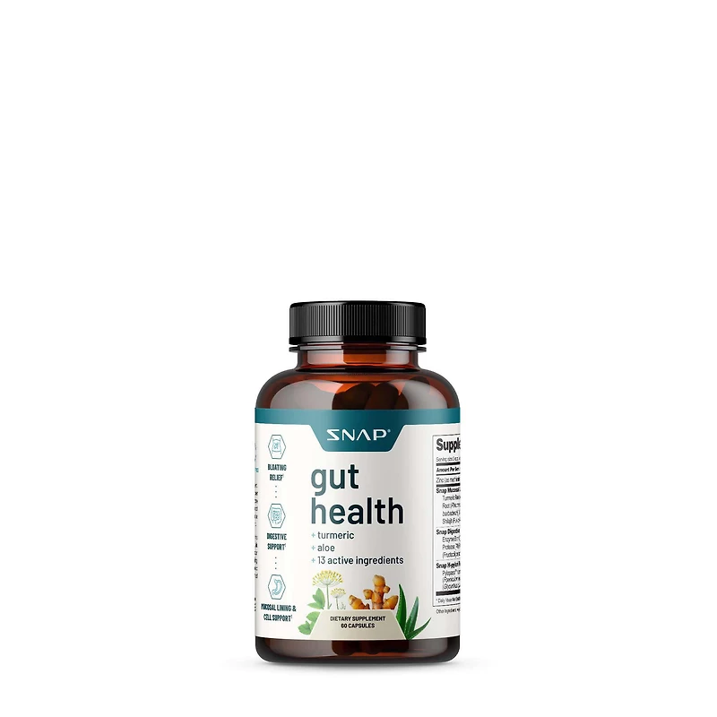 SNAP Supplements Gut Health Capsules Vegan - 60 (30 Servings)