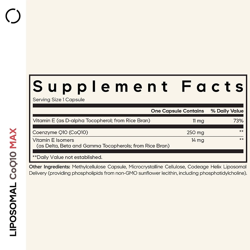 Liposomal CoQ10 Max - 60 Capsules (60 Servings)