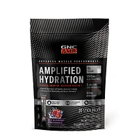 GNC AMP Amplified Hydration Healthy - Acai Blueberry Pomegranate (20 Stick Packs)