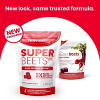SuperBeets® Heart Chews - Pomegranate Berry - 60 Chews (30 Servings)