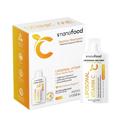 Codeage Liposomal Vitamin C Sachet - Citrus Vanilla 32 Pouches (32 Servings)