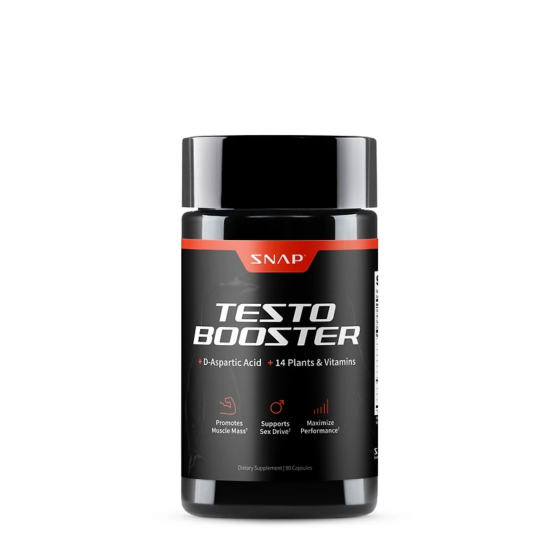 SNAP Supplements Testo Booster - 90 Capsules (30 Servings)