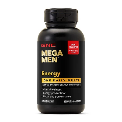 GNC Mega Men One Daily Multi - 60 Caplets (60 Servings)