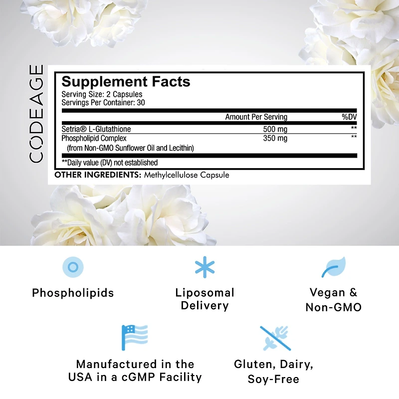 Liposomal Glutathione Setria® Antioxidant - 60 Capsules (30 Servings)