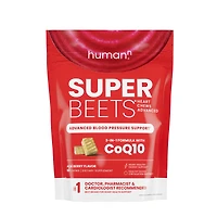 HumanN Superbeets Advanced Heart Chews Blood Pressure Support Healthy - Acai Berry 60 (30 Servings)