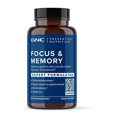 Focus and Memory - 60 Capsules (30 Servings)