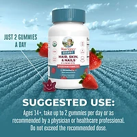 Organic Hair, Skin, & Nails Gummies - 60 Gummies (30 Servings)
