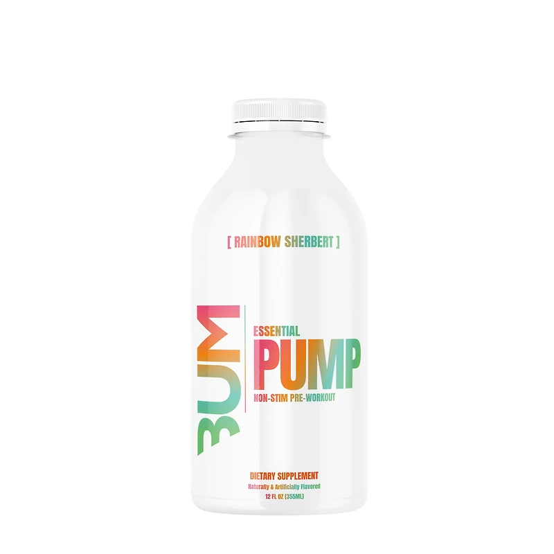 Raw Nutrition Pump Non-Stim Preworkout Rtd - Rainbow Sherbert 12 Oz. (12 Bottles)