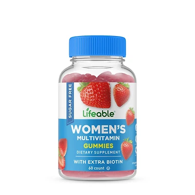Lifeable Sugar Free Women's Multivitamin Vegan - 60 Gummies (30 Servings)
