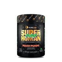 Alpha Lion Superhuman Pump Stim-Free Pre-Workout - Peach Rings (24 Servings)