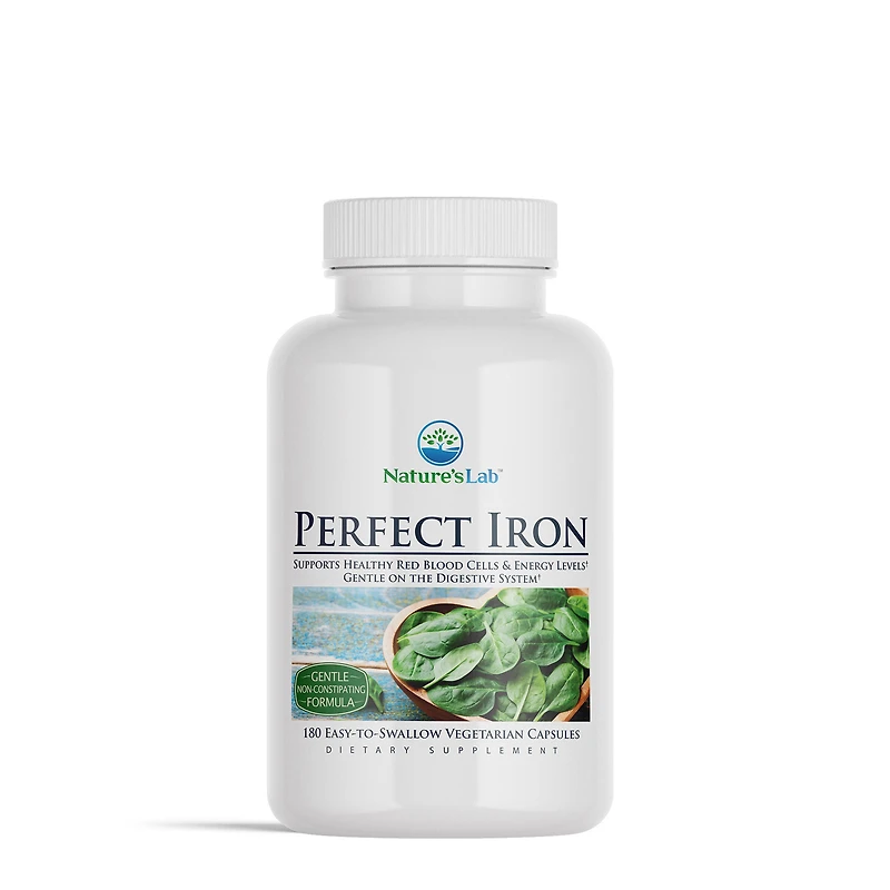 Nature's Lab Perfect Iron Healthy - 180 Vegetarian Capsules (180 Servings)