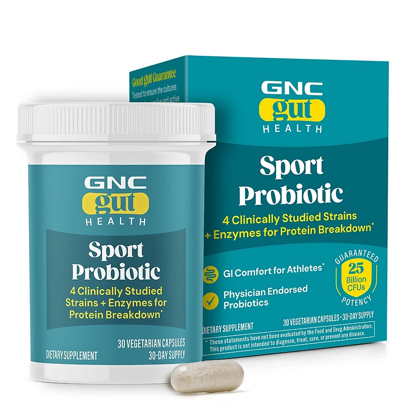 GNC Sport Probiotic 25 Billion Cfu - 30 Capsules (30 Servings)