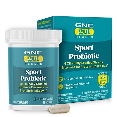 GNC Sport Probiotic 25 Billion Cfu - 30 Capsules (30 Servings)