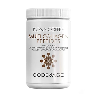 Hydrolyzed Multi Collagen Peptides Powder - 5 Types with Kona Coffee - 14.39 oz. (30 Servings)
