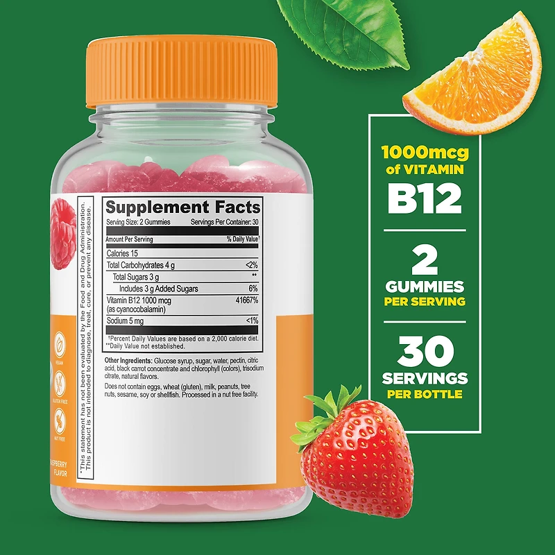 Kids Vitamin B12 - 60 Gummies (30 Servings)