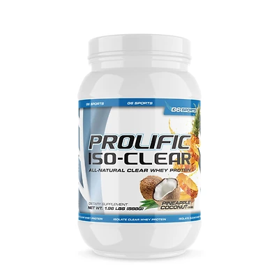 G6 Sports Prolific Iso-Clear Whey Protein - Pineapple Coconut (30 Servings)