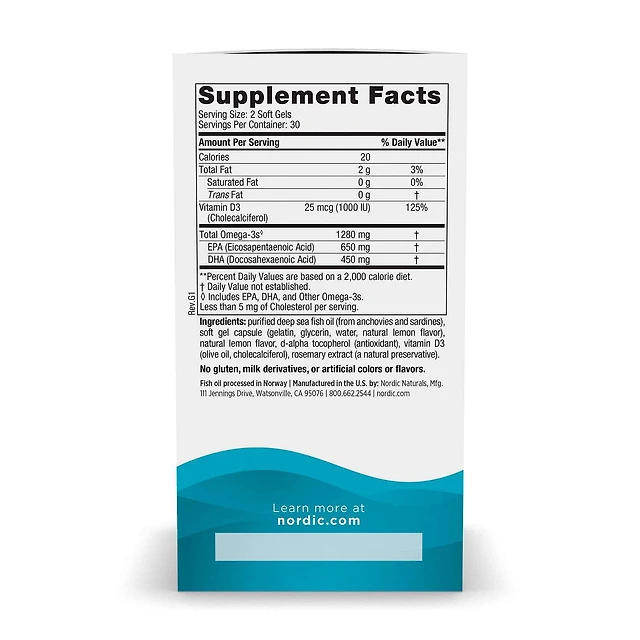 Ultimate Omega® D3 - Lemon - 30 Softgels (30 Servings)