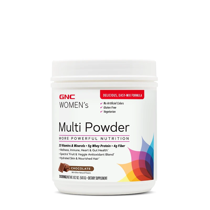 GNC Women's Multi Powder - Chocolate 19.2 Oz. (30 Servings)
