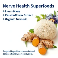 Nerve Health + Lion's Mane - 60 Capsules (30 Servings)