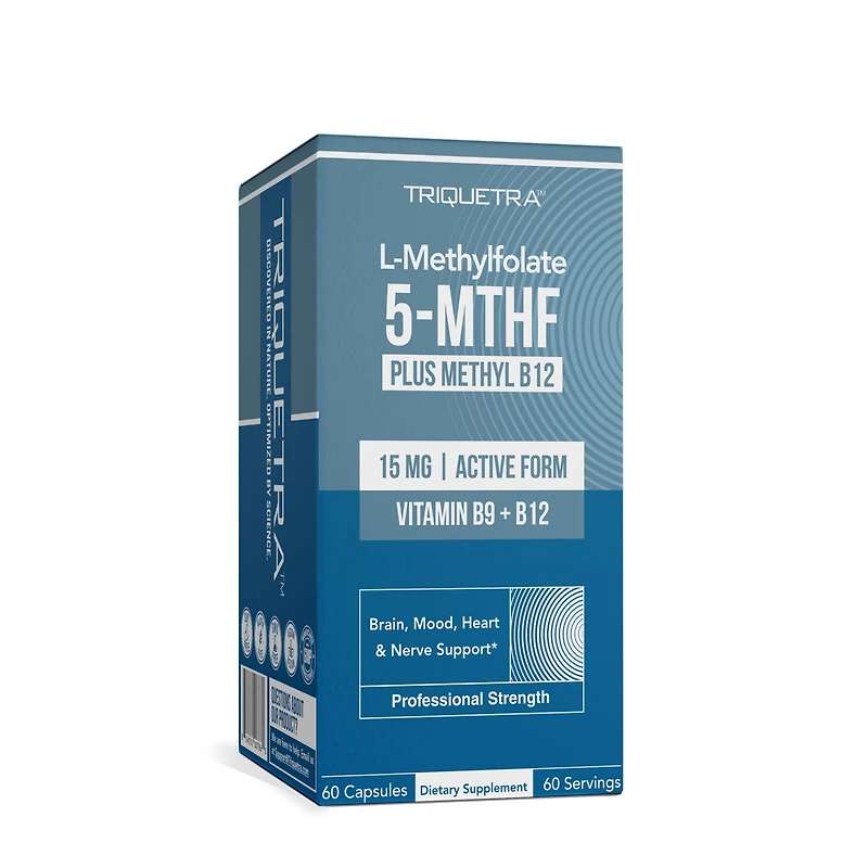 Triquetra L-Methylfolate 5-Mthf 15Mg Vitamin B - 60 Capsules (60 Servings)