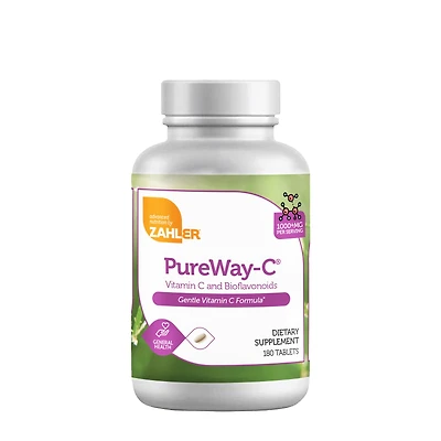 ZAHLER Pure Way-C Vitamin C and Bioflavonoids 1000+ Mg - 180 Tablets (180 Servings)