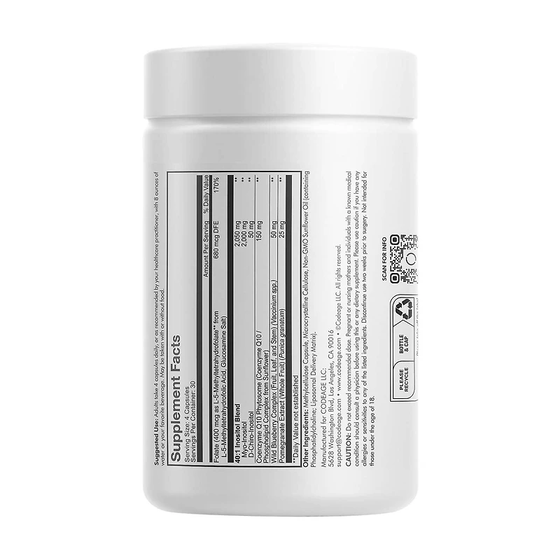 Liposomal Ovarian Inositol+ - 120 Capsules (30 Servings)
