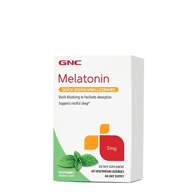 GNC Melatonin Quick-Dissolving Lozenges 5 Mg - 60 (60 Servings)