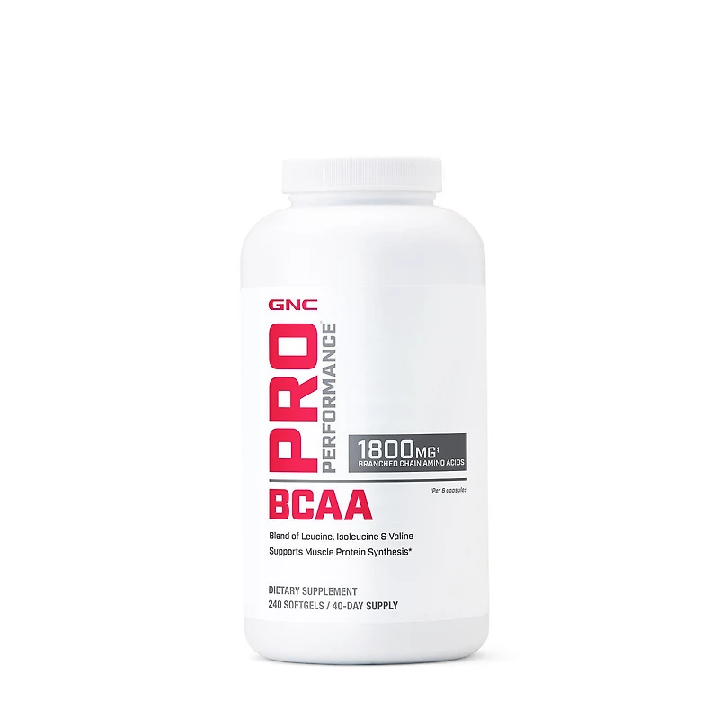GNC Pro Performance Bcaa 1800Mg - 240 Capsules (40 Servings)
