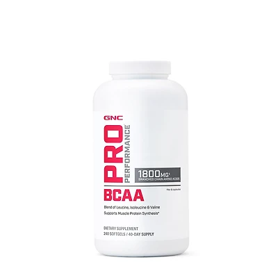 GNC Pro Performance Bcaa 1800Mg - 240 Capsules (40 Servings)