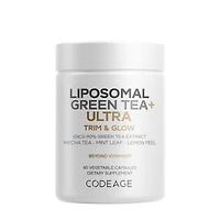Codeage Liposomal Green Tea+ Ultra Trim & Glow Gluten-Free - 60 Vegetable Capsules (30 Servings)