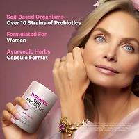Women's Probiotic 50 Billion CFU & Prebiotics Vegan Digestion Supplement - 60 Capsules (30 Servings)