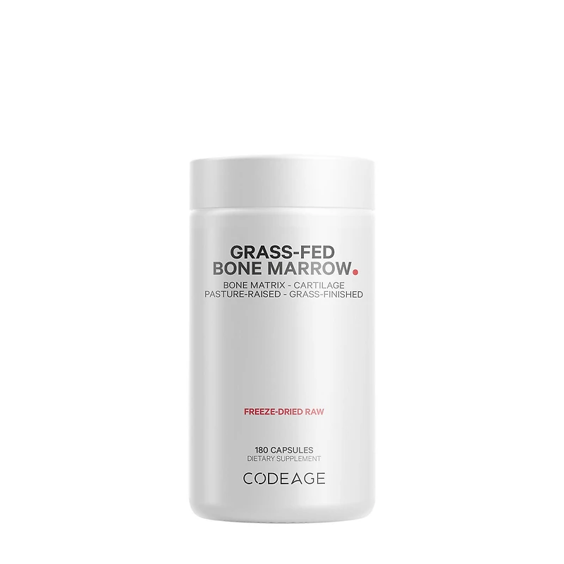 Codeage Grass-Fed Bone Marrow - 3000 Mg Extract 180 Capsules (30 Servings)
