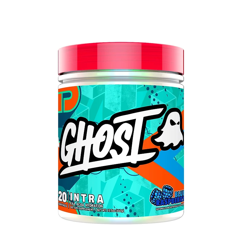 GHOST Intra Eaa Bcaa Hydration Vegan - Blue Raspberry (20 Servings)