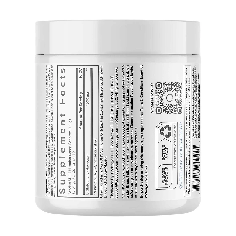 Liposomal Glutathione 1000mg - Unflavored (60 Servings)