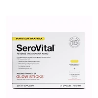 SeroVital Serovital Anti-Aging Therapy - 120 Capsules + 7 Glow Sticks (30 Servings)