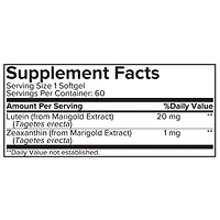 Lutein - 60 Softgels (60 Servings)