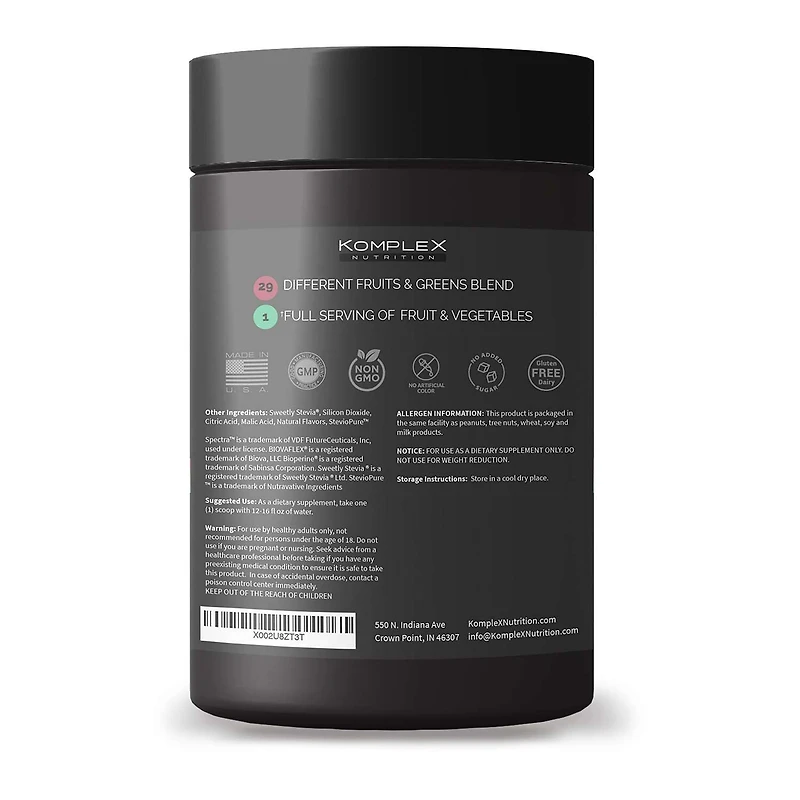 Super Greens + Reds Collagen Peptides - Berry Blend - 13.44 oz. (30 Servings)