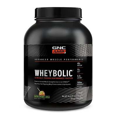 GNC AMP Whey Proteinbolic Healthy - Salted Caramel Apple (25 Servings)