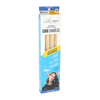 Wally's Natural Products All Beeswax Candle - 4 Candles