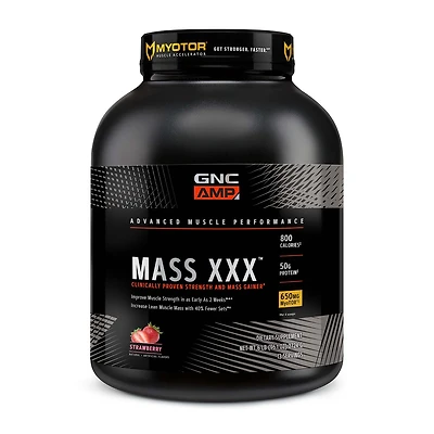 GNC AMP Mass XXX with Myotor Healthy - Strawberry (13 Servings)