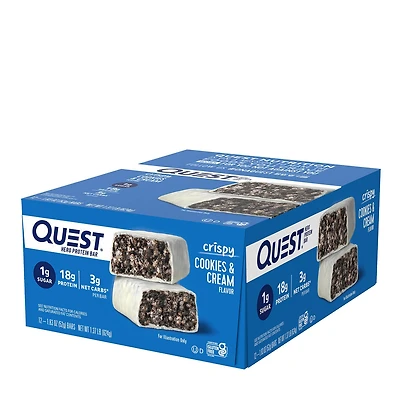 Quest Hero Protein Bar - Cookies and Cream (12 Bars)