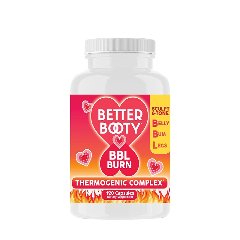 Angry Supplements Better Booty Bbl Burn Thermogenic Complex - 120 Capsules (60 Servings)