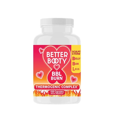 Angry Supplements Better Booty Bbl Burn Thermogenic Complex - 120 Capsules (60 Servings)