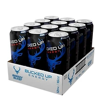 Bucked Up Energy Drink - Breezy Blast 16Oz. (12 Cans) Zero Sugar