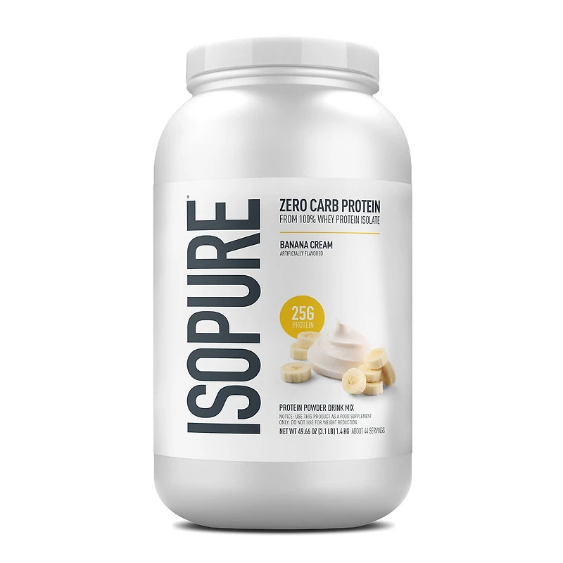Isopure Zero Carb - Banana Cream (44 Servings) 3 lbs.