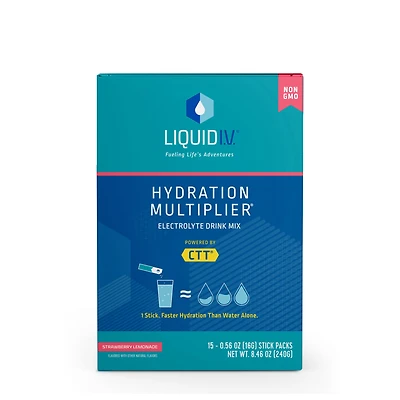 Liquid I.V. Hydration Multiplier Drink Mix Vitamin C - Strawberry Lemonade (15 Stick Packs)