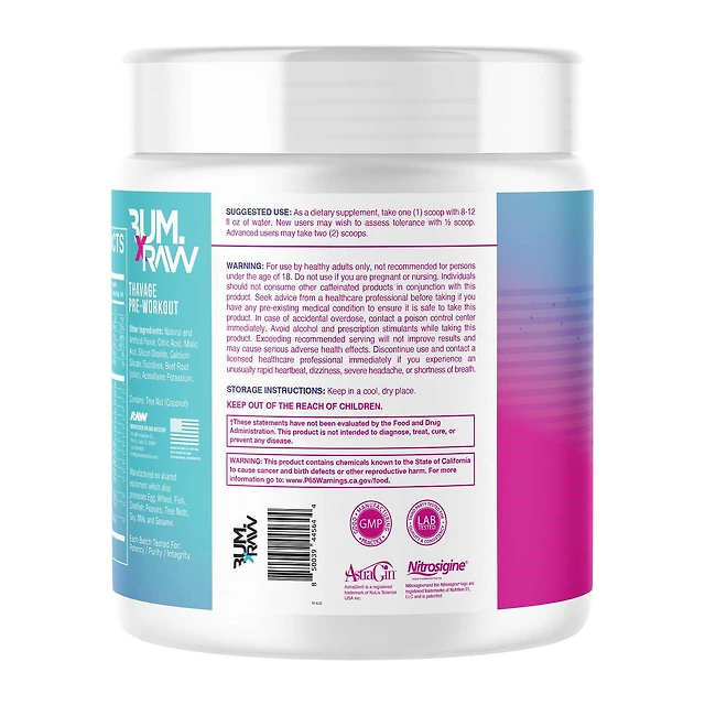 Thavage Pre-Workout - Cotton Candy Grape (40 Servings)