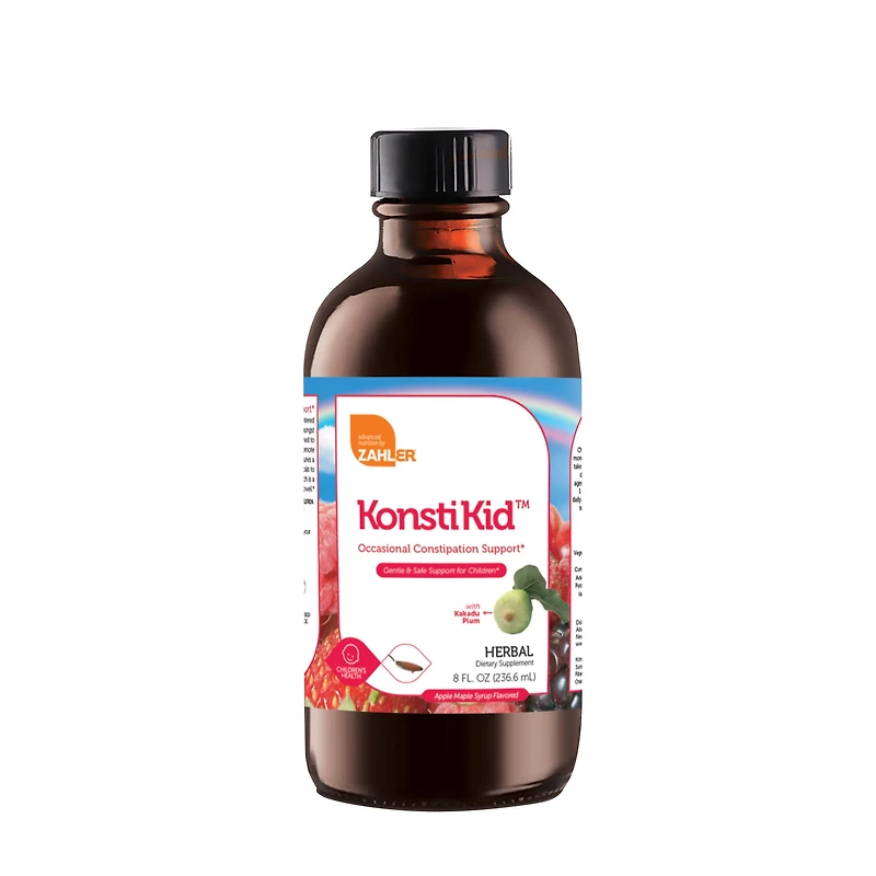 ZAHLER Konstikid Occasional Constipation Support for Children Healthy - Apple Maple Syrup 8 Oz. (16 Servings)