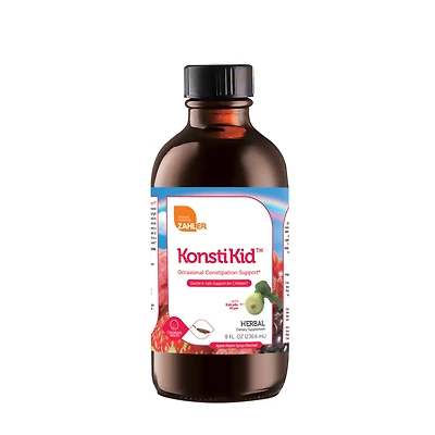 ZAHLER Konstikid Occasional Constipation Support for Children Healthy - Apple Maple Syrup 8 Oz. (16 Servings)